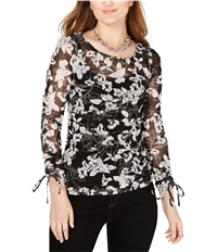 I-N-C Womens Tie Sleeve Pullover Blouse, TW2