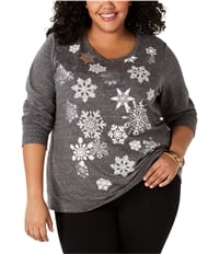 Style & Co. Womens Snowflake Sweatshirt, TW3