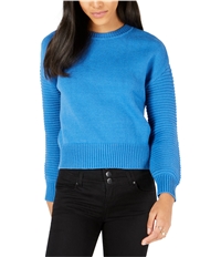 Maison Jules Womens Ribbed Sleeve Pullover Sweater