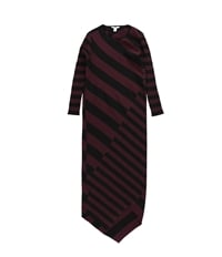 Bar Iii Womens Stripe Asymmetrical Sweater Dress
