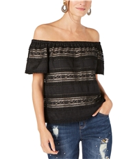 I-N-C Womens Lace Off The Shoulder Blouse