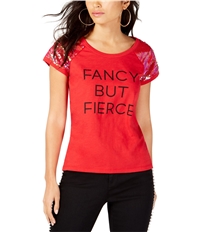 I-N-C Womens Fancy But Fierce Graphic T-Shirt