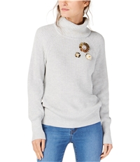 I-N-C Womens Brooch Pullover Sweater, TW1