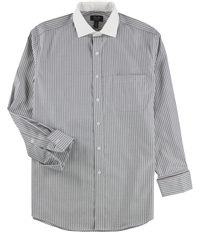 Tasso Elba Mens Stripe Button Up Dress Shirt, TW3