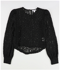Bar Iii Womens Lace Pullover Blouse, TW1