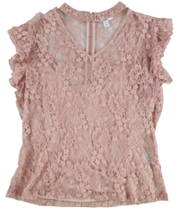Bar Iii Womens Lace Pullover Blouse, TW2