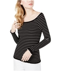 Maison Jules Womens Striped Pullover Sweater, TW3