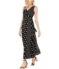 I-N-C Womens Multi-Dot Maxi Wrap Dress, TW2