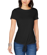 I-N-C Womens Tie-Front Basic T-Shirt, TW1
