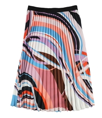 Bar Iii Womens Abstract Pleated Skirt, TW2