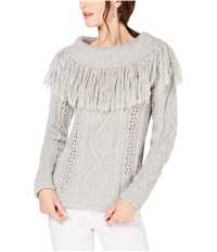 I-N-C Womens Fringe Pullover Sweater, TW1