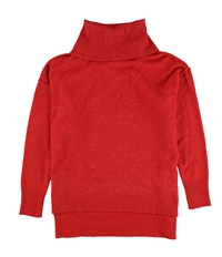 Bar Iii Womens Split-Hem Turtleneck Pullover Sweater