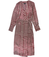 Alfani Womens 2-Tone Wrap Dress, TW1