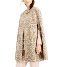 I-N-C Womens Cheetah Print Cape Jacket