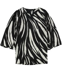 Alfani Womens Zebra Print Tunic Blouse, TW2