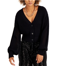 I-N-C Womens Mixed-Stitch Cardigan Sweater