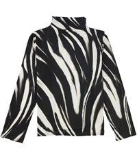 Alfani Womens Zebra Print Pullover Blouse, TW2