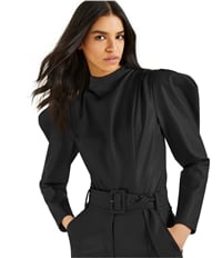 I-N-C Womens Faux Leather Bodysuit Jumpsuit