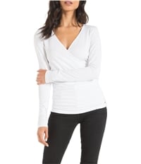 N:Philanthropy Womens Mateese Wrap-Front Pullover Blouse