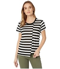 N:Philanthropy Womens Stripe Basic T-Shirt