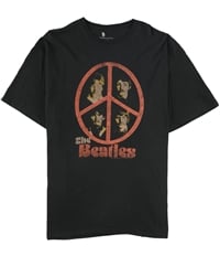 Junk Food Mens The Beatles Peace Graphic T-Shirt