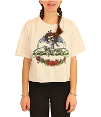 Junk Food Womens Grateful Dead Skull And Roses Graphic T-Shirt