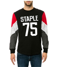 Staple Mens The Rivers Long Sleeve Embellished T-Shirt