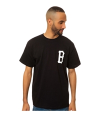Black Scale Mens The B Logo Graphic T-Shirt, TW6
