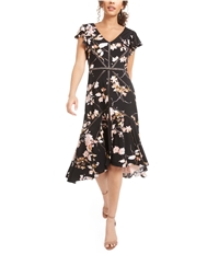 Taylor Womens Floral Midi Dress, TW1