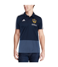 Adidas Mens La Galaxy Coaches Rugby Polo Shirt