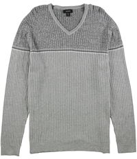 Alfani Mens Textured Stripe Pullover Sweater