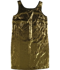 Ralph Lauren Womens Sequin A-Line Shift Dress