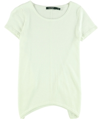 Ralph Lauren Womens Handkerchief Hem Basic T-Shirt, TW2