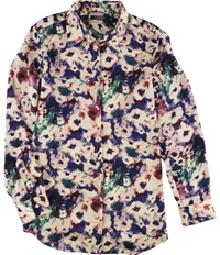 Ralph Lauren Womens Relaxed Fit Floral Print Button Up Shirt