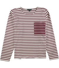 Ralph Lauren Womens Striped Pocket Basic T-Shirt