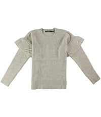 Ralph Lauren Womens Ruffle Long Sleeve Pullover Sweater