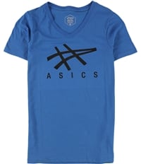 Asics Womens Stripe Logo Graphic T-Shirt