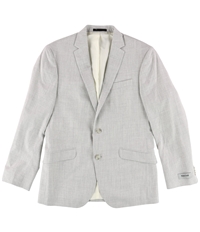 Kenneth Cole Mens Micro-Grid Two Button Blazer Jacket, TW2