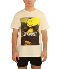 Elevenparis Mens Mona Lisa Smiley Graphic T-Shirt