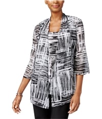 Jm Collection Womens Layered-Look Pullover Blouse