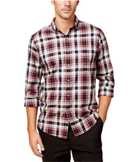 Club Room Mens Relaxed Plaid Button Up Shirt