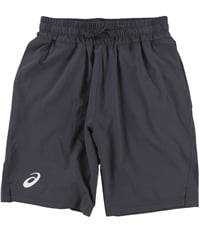 Asics Mens Solid Athletic Workout Shorts, TW3