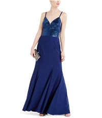 Nightway Womens Sequin Gown Dress, TW4