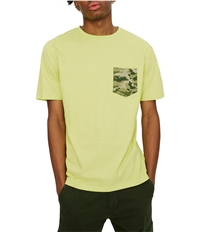 Elevenparis Mens Camo Pocket Basic T-Shirt