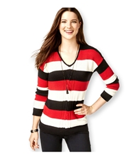 American Living Womens Striped Ls Pullover Sweater, TW2