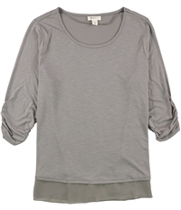 Style & Co. Womens Ruched Sleeve Pullover Blouse, TW2