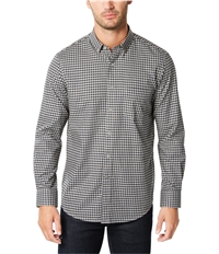 Club Room Mens Gingham Long Sleeve Button Up Shirt, TW2