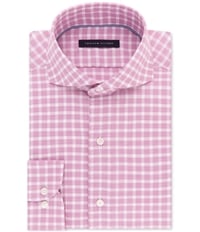 Tommy Hilfiger Mens Check Button Up Dress Shirt, TW3