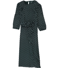 Ralph Lauren Womens Polka Dot A-Line Dress, TW2