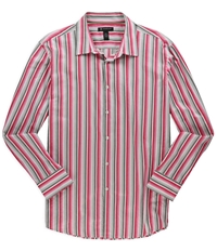 I-N-C Mens Multi Stripe Button Up Shirt, TW3